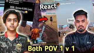 Manya React 1v1 with Spower | Spower And Manya Both Pov on 1v1 