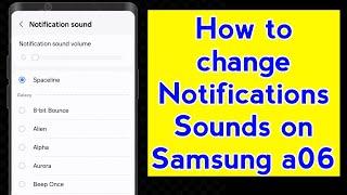 Samsung A06 me Message Sound change kaise kare | How to change notification sounds on samsung a06