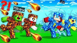 STORM ARMOR Speedrunners vs METEOR ARMOR Hunters : JJ vs Mikey in Minecraft Maizen!