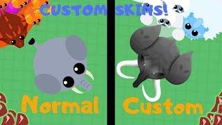 Mope.io HOW TO GET CUSTOM SKINS Without Teddy Bear Mod Pack // Mope.io Tutorial