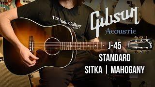 Gibson J-45 Standard Acoustic Guitar Demo | The Music Gallery