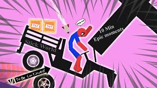 10 Min Best falls | Stickman Dismounting funny and epic moments | Like a boss compilation #570