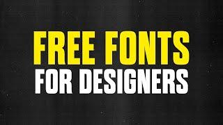 Best FREE FONTS for Graphic Designers [2020 favorites]