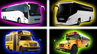 Volvo Bus & Scania Bus & School Bus Horn - Sound Variations in 8 Minutes  [Mega Mix]