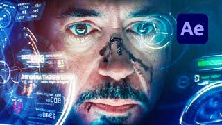 Iron Man HUD Effects in After Effects Tutorial + Free Elements