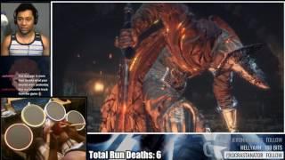 Dark Souls 3 - Rockband Drums vs Abyss Watchers (Challenge Run)