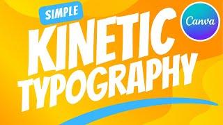 Simple kinetic Typography Technique - Canva Tutorial