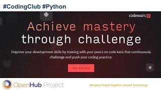 Coding Club: Python challenge (all levels)