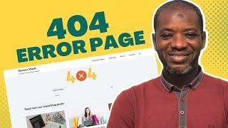 How to Create a Custom 404 Error Page in Elementor for FREE