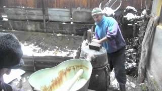 Georgian Village Life - how to make chacha