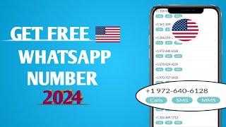 How To Get Free USA Number For Whatsapp Verification || 2024 