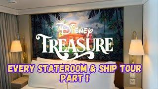 Full Disney Treasure Rooms & Ship Tour Part 1 | Disney Cruiseline DCL