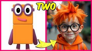 NUMBERBLOCKS Characters as Humans And Their Favorite Movies, Candies & More! | One, Two, Three