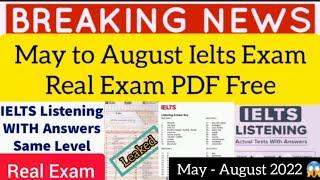 Real Ielts listening test/difficult to score 27+/final leaks before exam/june,july,August month 2022