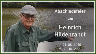Abschiedsfeier von Heinrich Hildebrandt