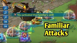 How to use Familiar Attack skills | Lords Mobile