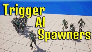 How To Trigger AI Spawners | Unreal Engine 5 Tutorial