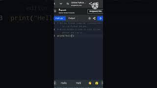 Online Python Compiler | online editor | How to use online python compiler in phone | Python Editor