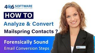 How to Convert Mailspring Contacts List and Address Book using 4n6 Software