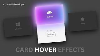 CSS Card Hover Effects | Html & CSS