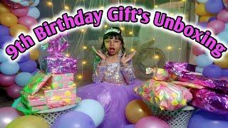 My 9th Birthday Gifts Unboxing / Birthday Gifts Opening / Cute Unicorn & Blackpink Stationary /