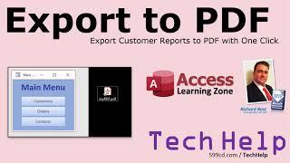 Export Microsoft Access Reports to PDF with One Click VBA - Convert Reports to PDF