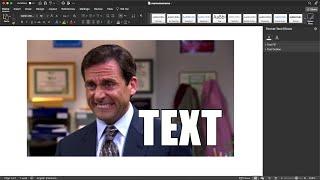 How to Write Text on an Image in MS Word - MS Word Tutorial