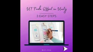 How to do UI Fade Effect in UNITY #shorts