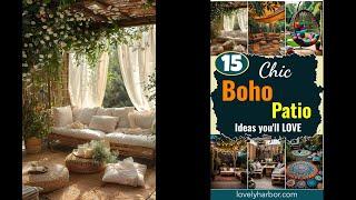 15 Chic Boho Patio Ideas You’ll Love