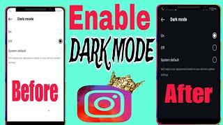 How to enable Instagram dark mode ||instagram dark mode on 2024 & 2025