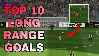 Top 10 Long Range Goals in Pes Mobile 2021 | PES 2021