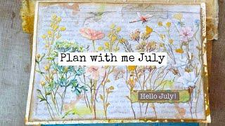 Plan with me July 2022/New Digital Kit incl. Freebies!/Book Reviews