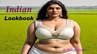 4K Ai Art Plus Size Fashion | Indian Bikini Photoshoot | Indian Lookbook Model