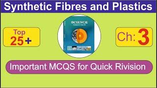 Top 25+ most important mcqs for class 8 chapter 3 : Synthetic Fibres And Plastics.