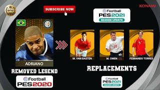 PES 2021 | REPLACEMENTS OF ALL REMOVED LEGENDS (Officially By KONAMI) Feat. Adriano, Baresi, Zanetti