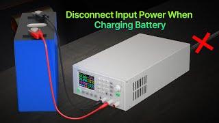 what will happen if we disconnect input power when charging battery RD6006 RD6024 RK6006
