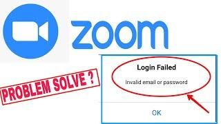 Fix Zoom app login Failed Error || Connection Failed Check Your internet Connection And try Again