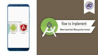 How to Implement Horizontal Recyclerview in Android Studio | HorizontalRecyclerview | Android Coding