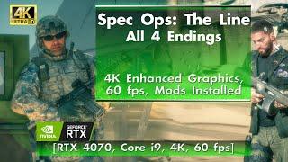 Spec Ops The Line 4K Enhanced - All 4 Endings [RTX 4070, Core i9, 4K, 60 FPS]