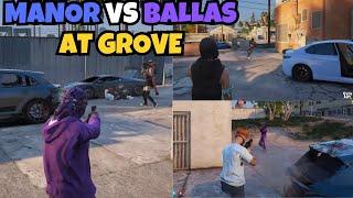 Ballas Pull Up to Manor At Grove & Get SMOKED | MULTIPOV | NOPIXEL 4.0 GTA RP