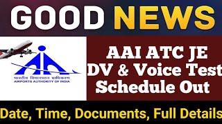 AAI ATC JE DV & Voice Test Date | Full Details