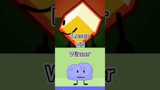 Loser VS Winner | BFDI 1v1 #shorts