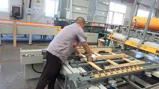 SF9026 Stringer wood pallet nailing machine , Horizontal type