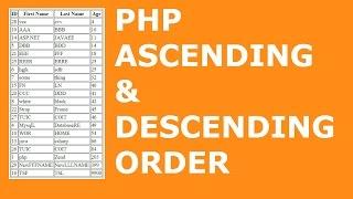 Php And MySQL Database - How To Sort Html Table Column Data Using Php [ with source code ]