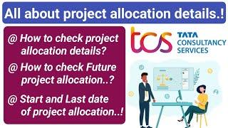 how to check project allocation details..? || project allocation || deployment index || TCS.
