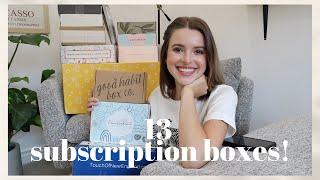 I Unboxed 13 Subscription Boxes! (Review of the Best 2021 Boxes!)