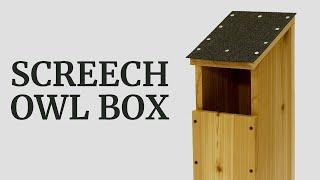 How to Build a Screech Owl Nesting Box (DIY Owl House)