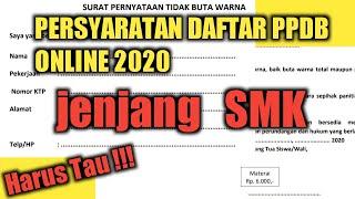Persyaratan Pendaftaran PPDB Jenjang SMK | PPDB ONLINE 2020