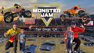 FUN TIME AT MONSTER JAM SAN DIEGO | PIT PARTY | Classroom Crusher | Mayhem | Toro Loco