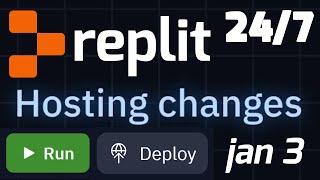 Replit Hosting Update. Replit Deployments (NO Free plan)